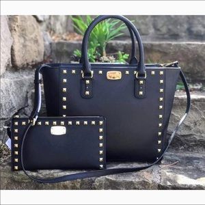 *SOLD* Studded Michael Kors Satchel